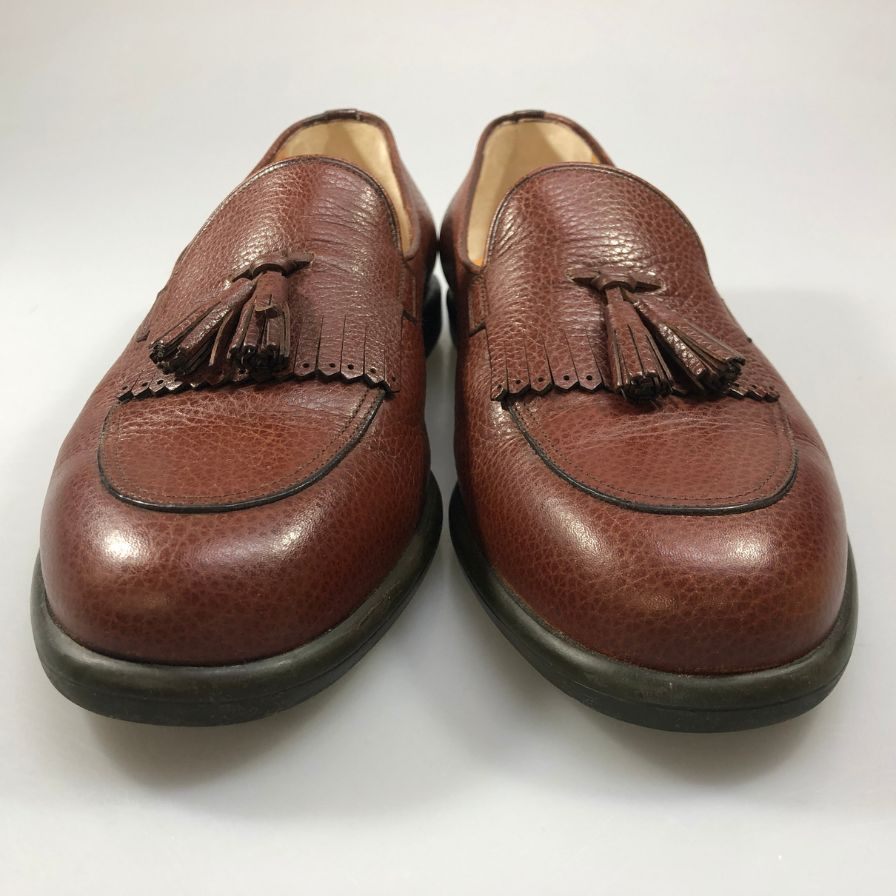 【TANINO CRISCI】タニノクリスチー 109320 タッセルローファー カーフ ブラウン UK7 メンズ