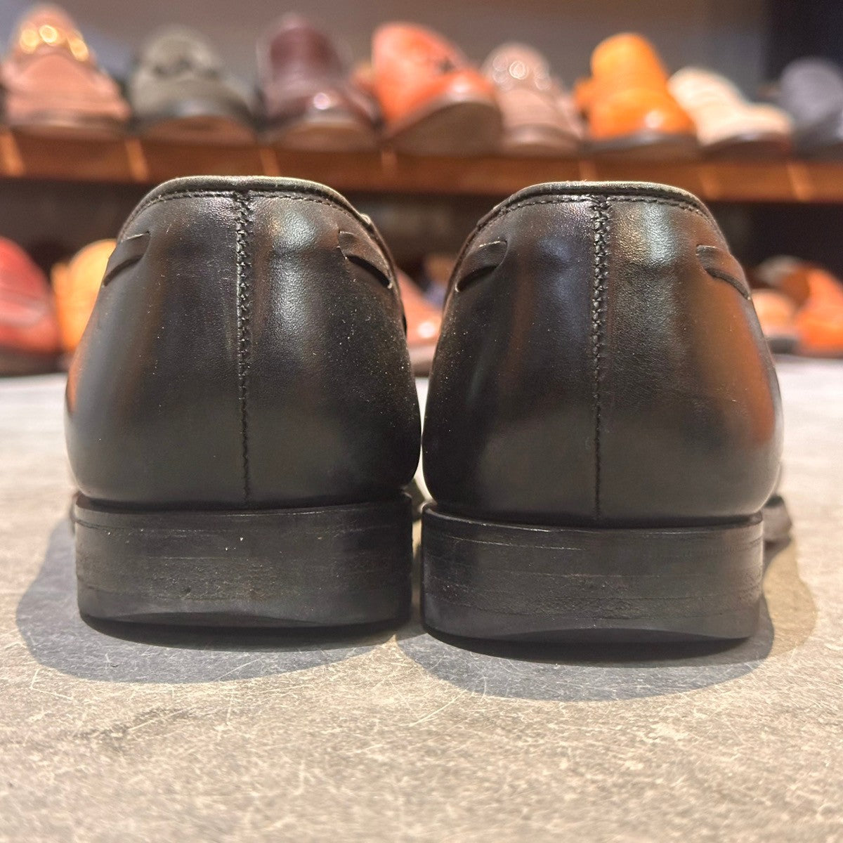 【CROCKETT&JONES】クロケット&ジョーンズ キャベンディッシュ3 タッセルローファー カーフ ブラック サイズUK6.5E 375ラスト
