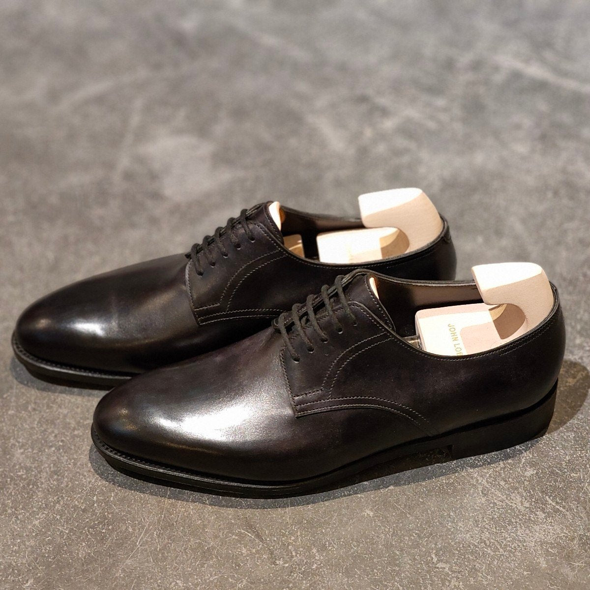 新品未使用【JOHN LOBB】ジョンロブ クリーブ プレーントゥダービー ミュージアムカーフ ブラック サイズUK6E 7000ラスト
