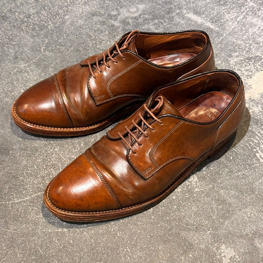 希少【ALDEN】オールデン 24802 キャップトゥ ダービーシューズ シガーコードバン ブラウン サイズUS7E アバディーンラスト