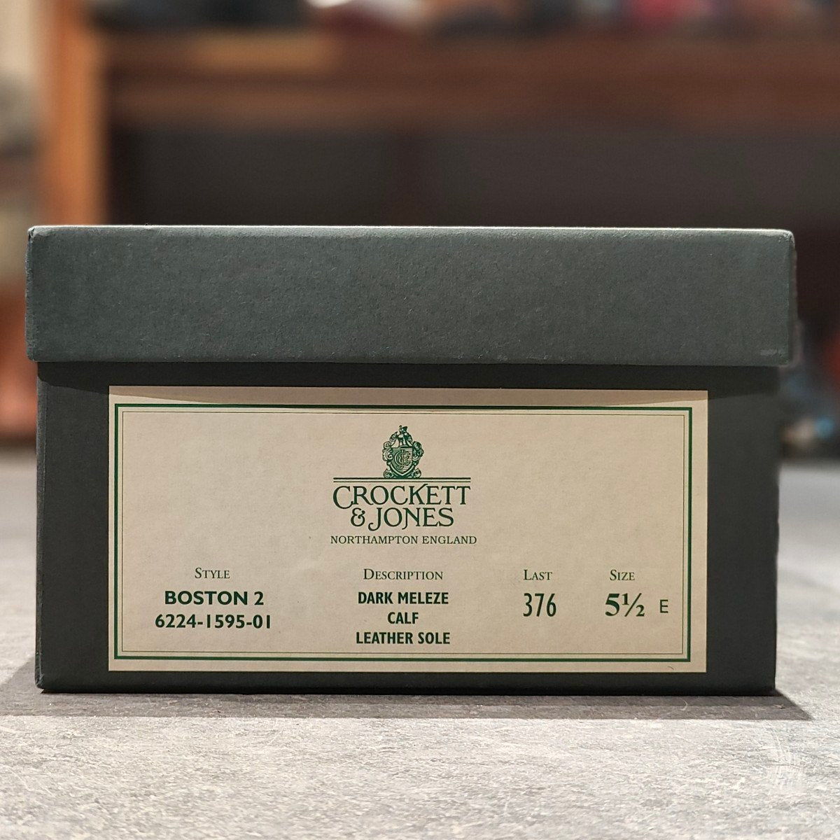 使用数回【Crockett&Jones】クロケット&ジョーンズ ボストン2 ローファー カーフ ダークブラウン サイズUK5.5E 376ラスト 参考定価￥127,600-