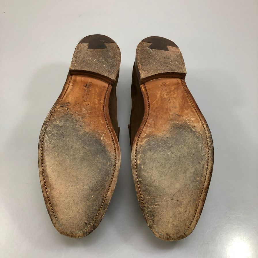 【Crockett & Jones】クロケット＆ジョーンズ  ローファー スエード ブラウン（茶系） サイズ 6.5 ラスト