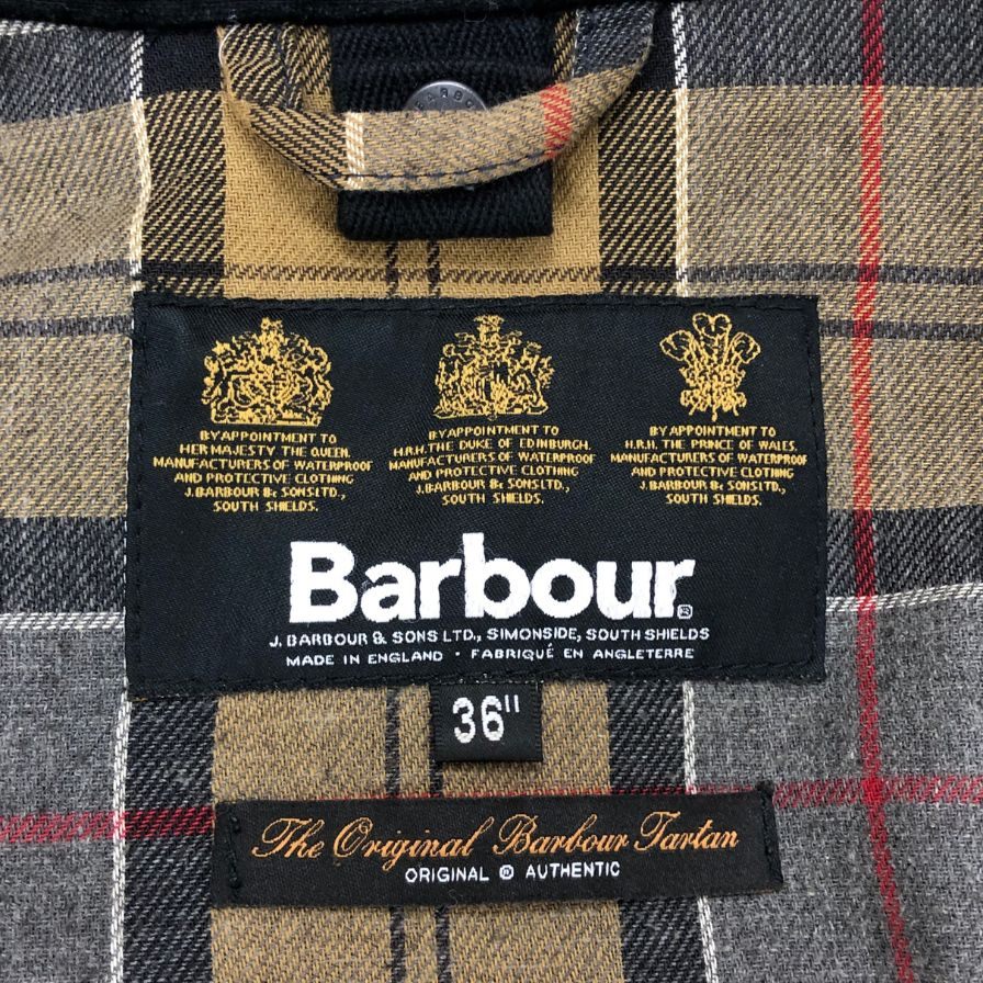 【BARBOUR】バブアー オイルドジャケット SL ビューフォート 3ワラント ネイビー メンズ サイズ36 BEAUFORT