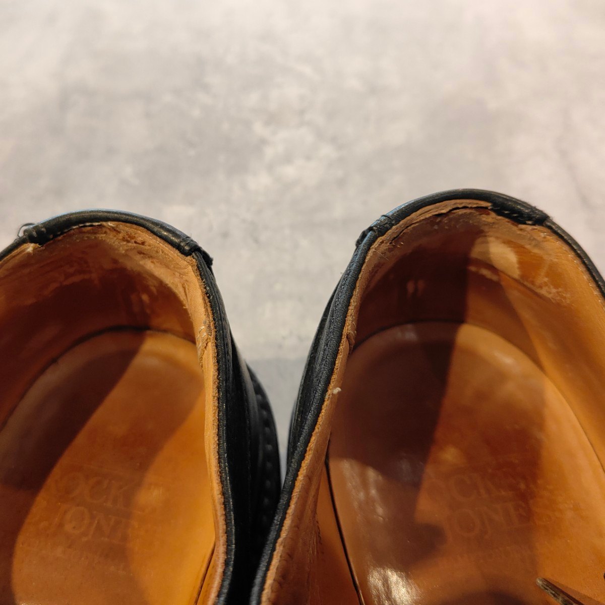【CROCKETT&JONES】クロケット＆ジョーンズ エクセター 3 ストレートチップ グレインレザー 378ラスト ブラック サイズUK7E  378ラスト