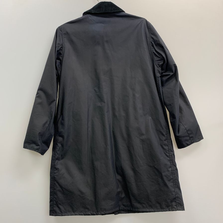 【Barbour】バブアー SL ボーダー ワックスド コート 英国製 メンズ サイズ 34 ダークネイビー