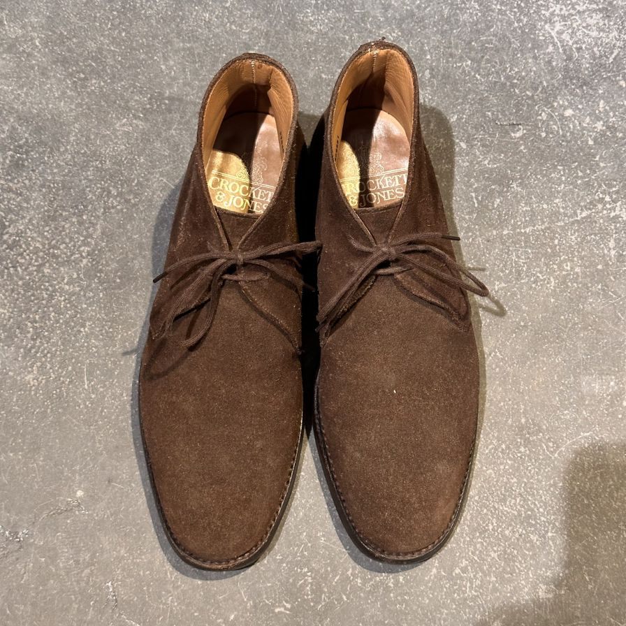 【CROCKETT&JONES】クロケットジョーンズ  ブーツ スエード ブラウン（茶系） サイズ UK7E ラスト