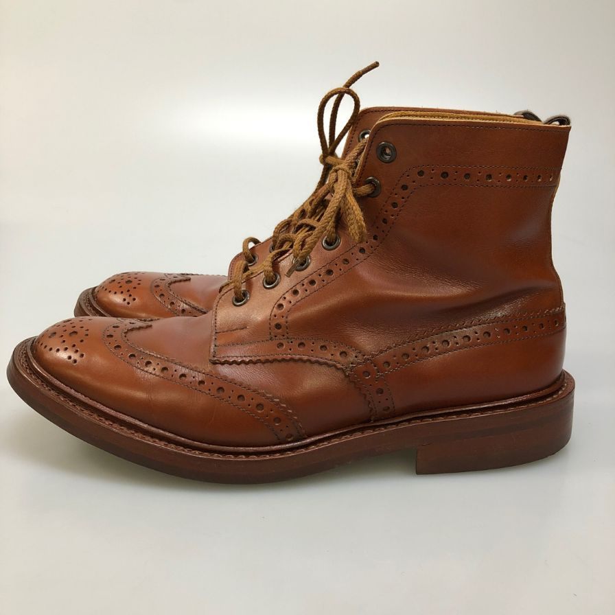 【Tricker's】トリッカーズ M5634 レザーブーツ カーフレザー ブラウン（茶系） サイズ 8.5 ラスト