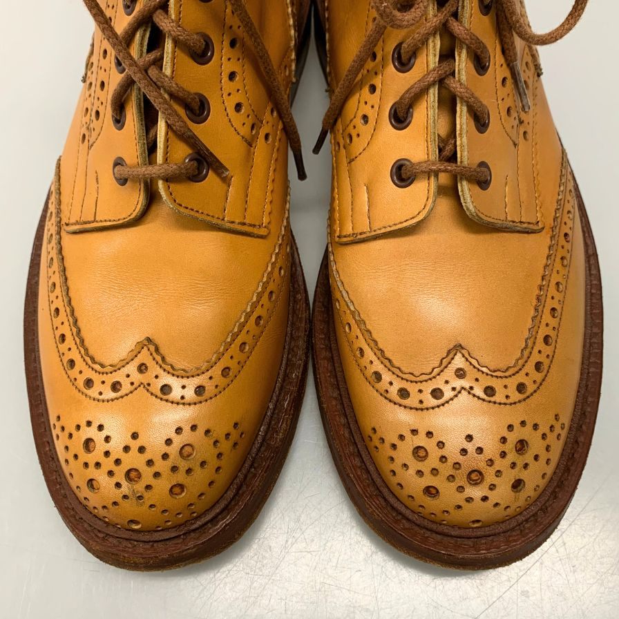 Tricker`s】トリッカーズ M2508 ブーツ カーフ ベージュ サイズ