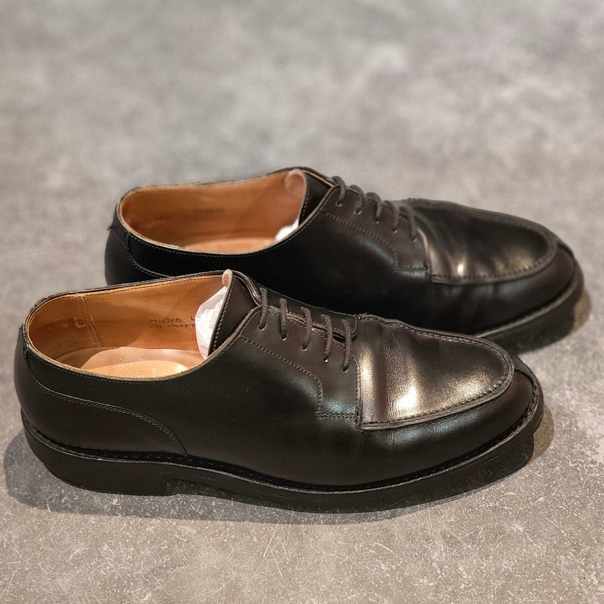 美品【CROCKETT&JONES】クロケットジョーンズ モールトン Uチップ カーフ ブラック サイズUK6E 292ラスト 参考定価￥132,000-