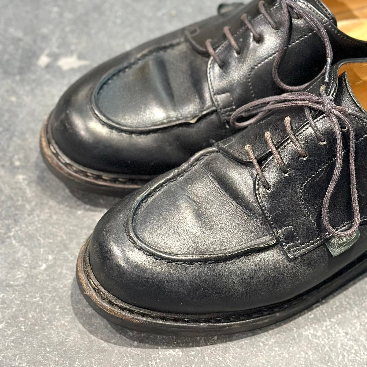 【Paraboot】パラブーツ シャンボード  Uチップ カーフ ノワール ブラック サイズUK6.5