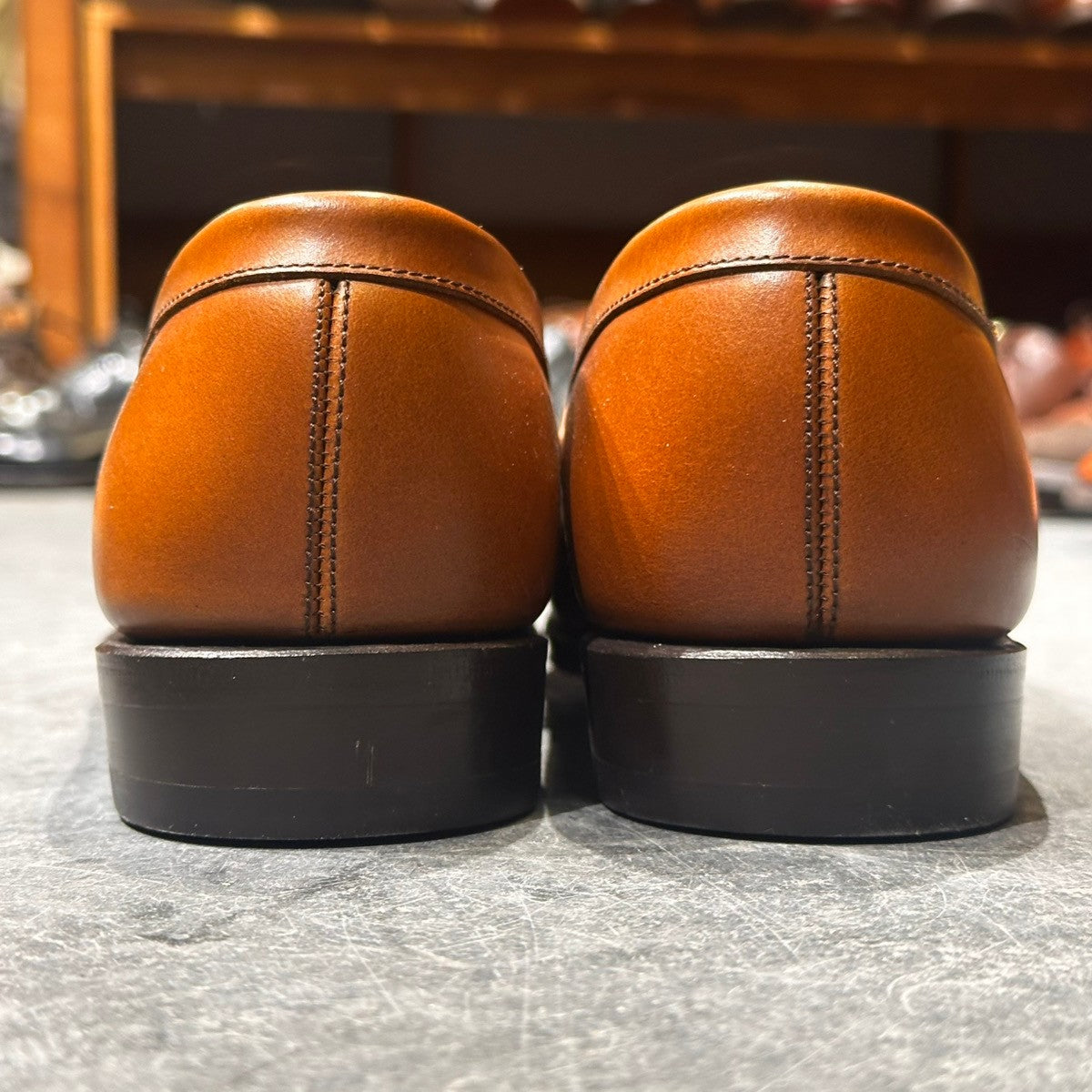 未使用品【RAYMAR】レイマー アトラス コインローファー カーフ ブラウン サイズUS6