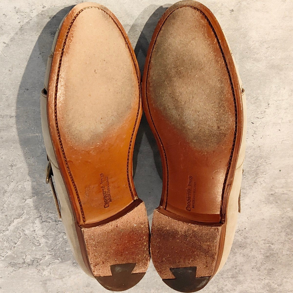 【CROCKETT&JONES】クロケット＆ジョーンズ フィッシャーマン SUBS グルカサンダル スエード ベージュ サイズUK8E 314ラスト