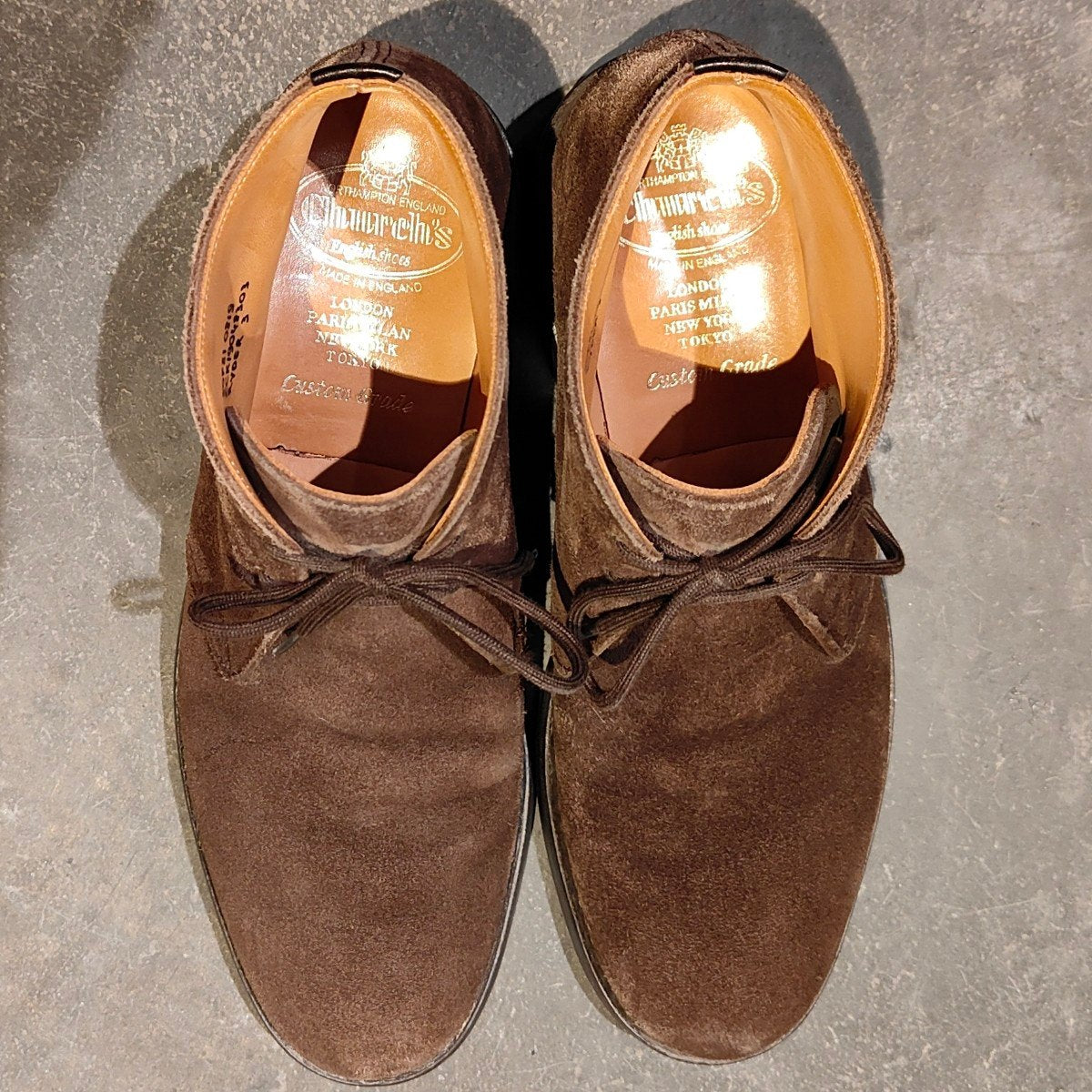 美品【Church's】チャーチ ライダー3 チャッカブーツ スエード 4都市