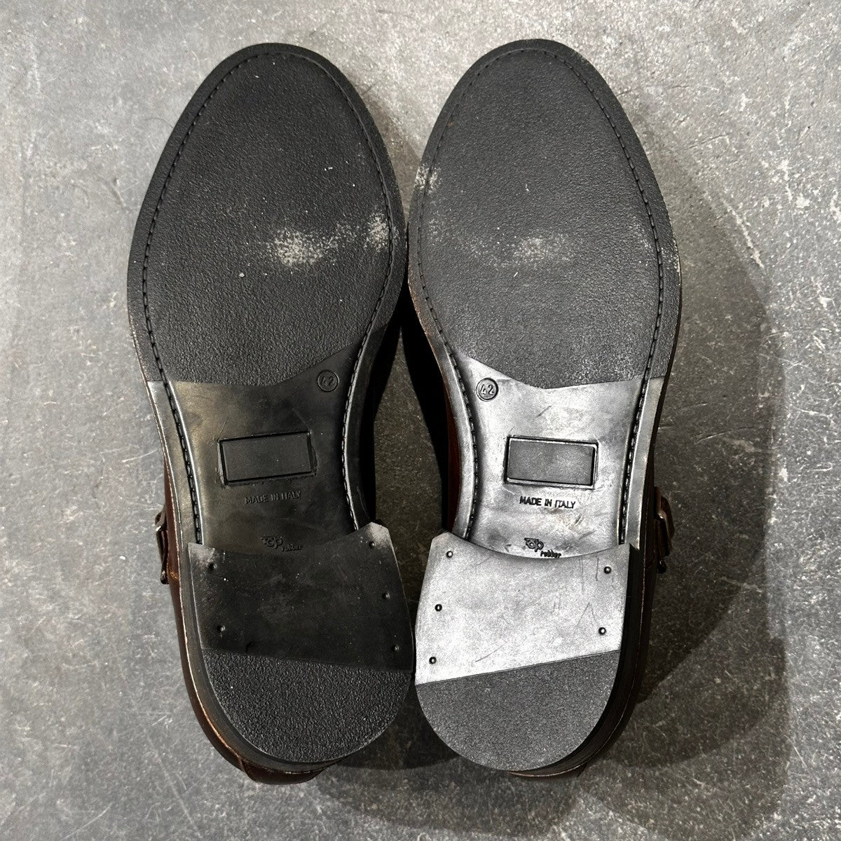 未使用品【Stefano Branchini】ステファノブランキーニ ST181 ダブルモンクストラップ カーフ ブラウン サイズ42