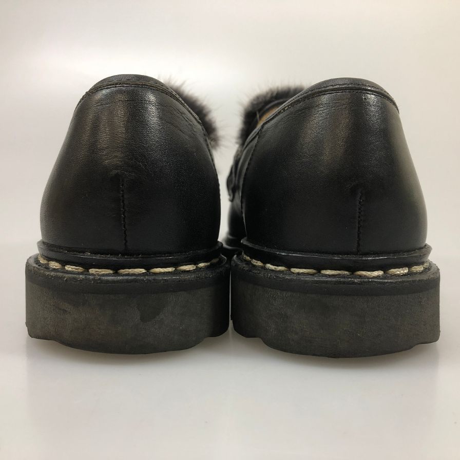 【PARABOOT】パラブーツ ランス ミンクファー F59687 ブラック メンズ  サイズ UK6