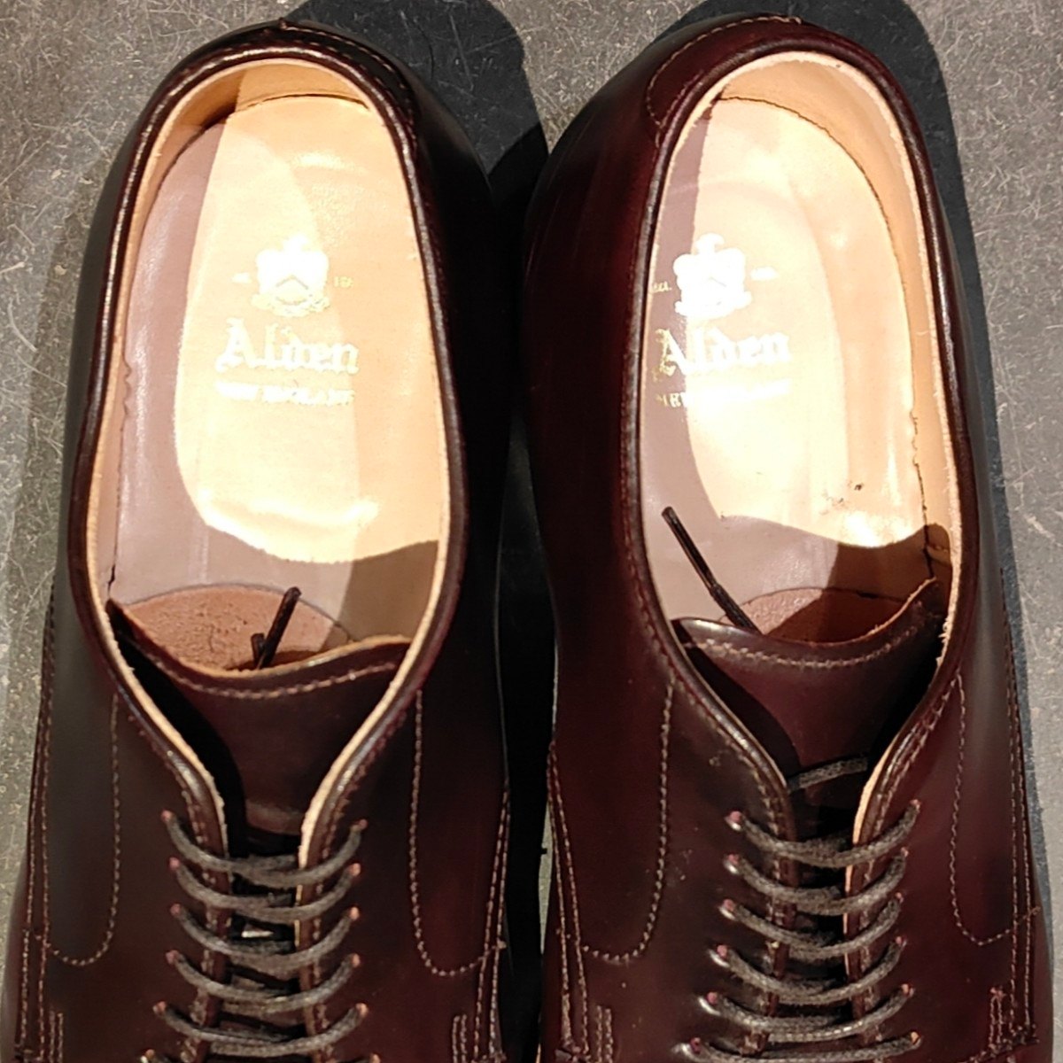 美品【ALDEN】オールデン 54321 Vチップ コードバン ダーク