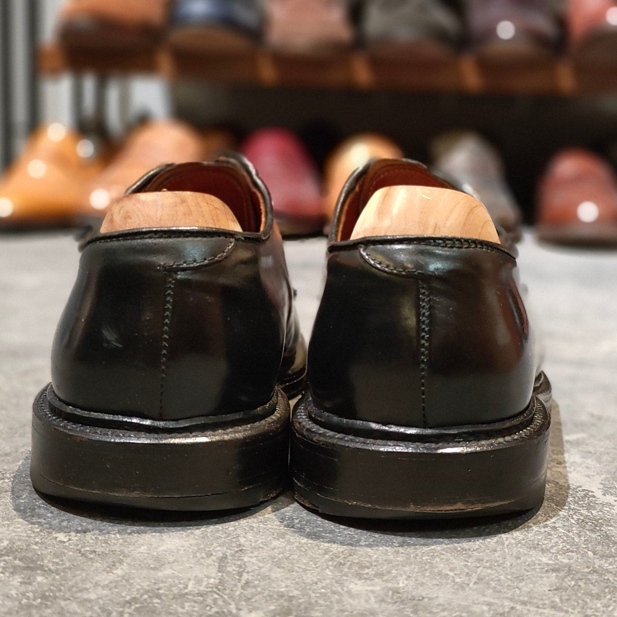 【ALDEN】オールデン 9901 プレーントゥ コードバン ブラック サイズ US7D バリーラスト 参考定価￥220,000-