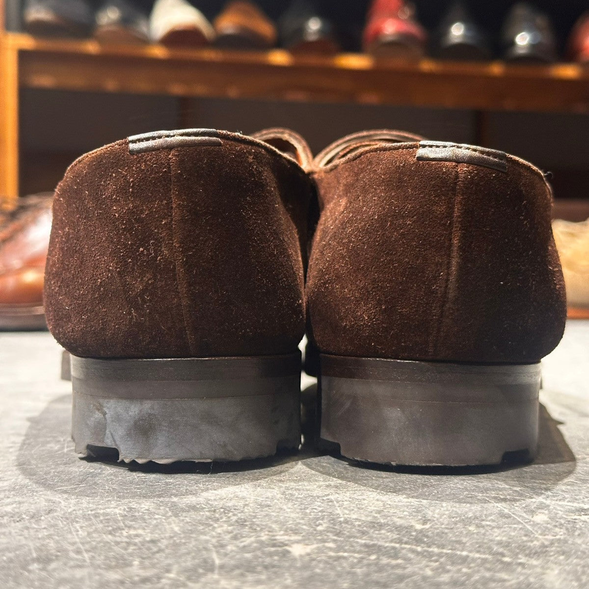 希少【EDWARD GREEN】エドワードグリーン バーニーズニューヨーク別注 シングルモンク クラップハム スエード ブラウン サイズUK8.5E 32ラスト