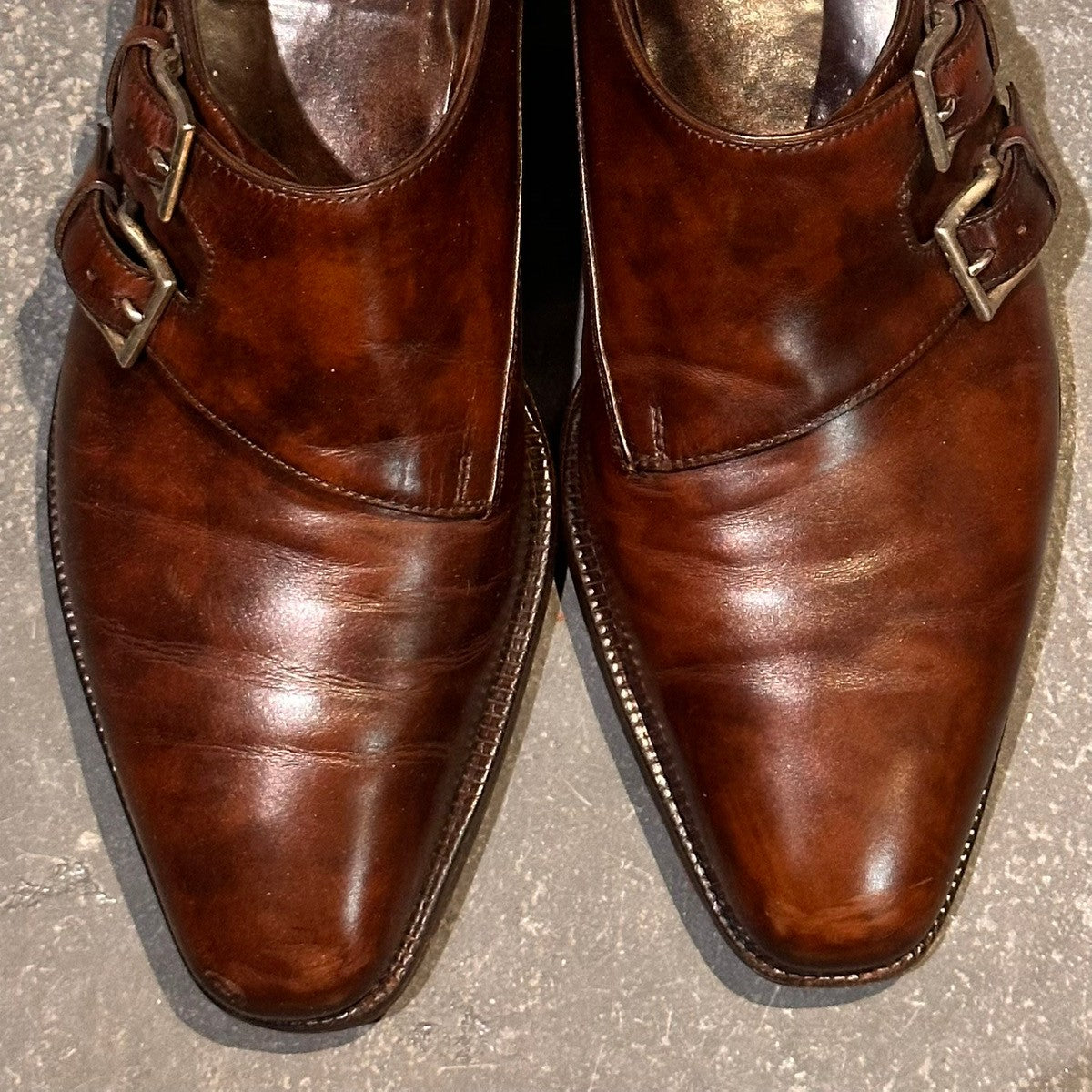 【JOHN LOBB】ジョンロブ チャペル ダブルモンク ミュージアムカーフ ダークブラウン サイズUK7D 8000ラスト