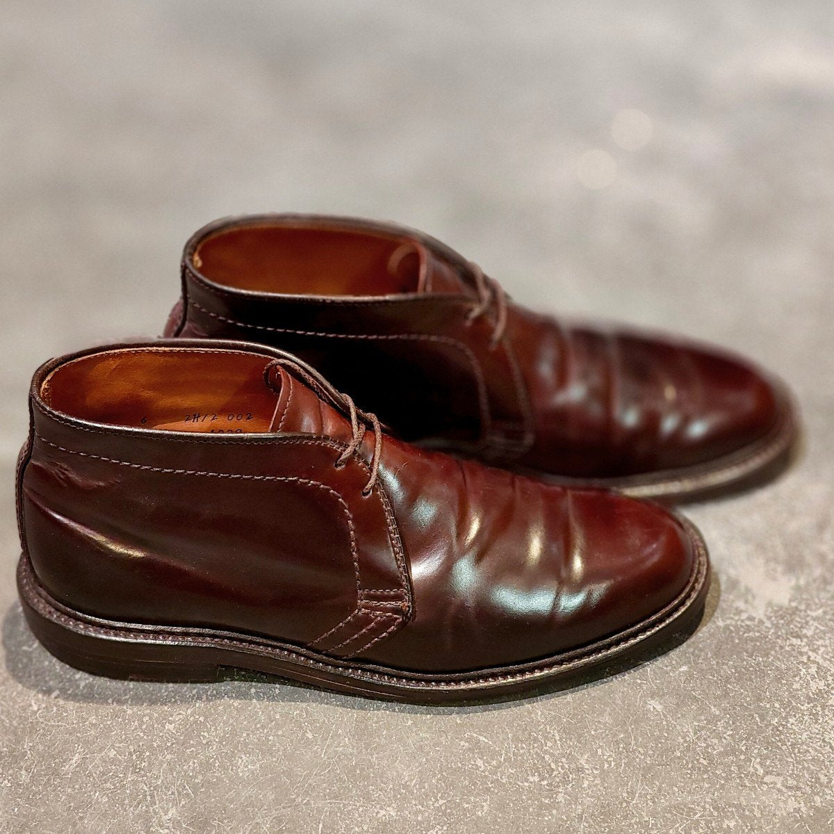 【ALDEN】オールデン 1340 チャッカブーツ コードバン ダークバーガンディ サイズ US6D バリーラスト 参考定価￥225,500-