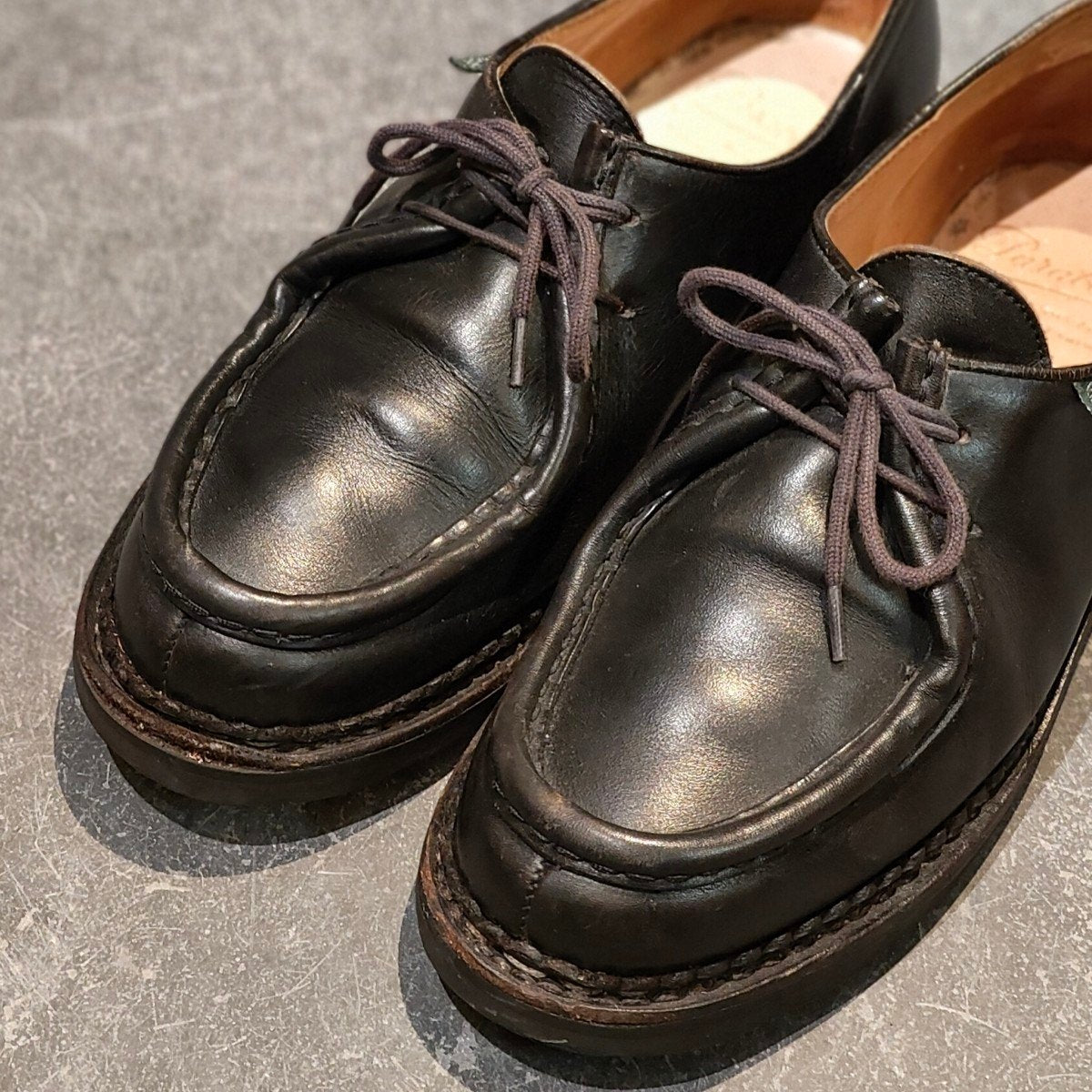【PARABOOT】パラブーツ ミカエル チロリアン リスレザー ブラック サイズ41