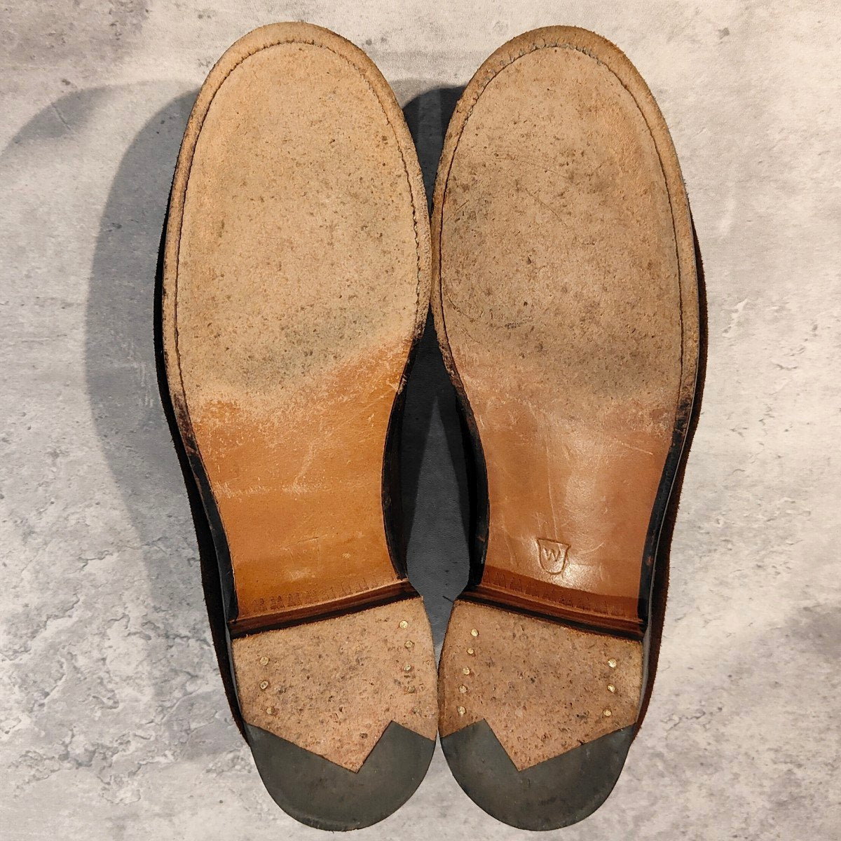 極美品【J.M.WESTON】ジェイエムウエストン ウエストンヴィンテージ 180 シグニチャーローファー スエード ブラウン レディース サイズUK5B 82ラスト