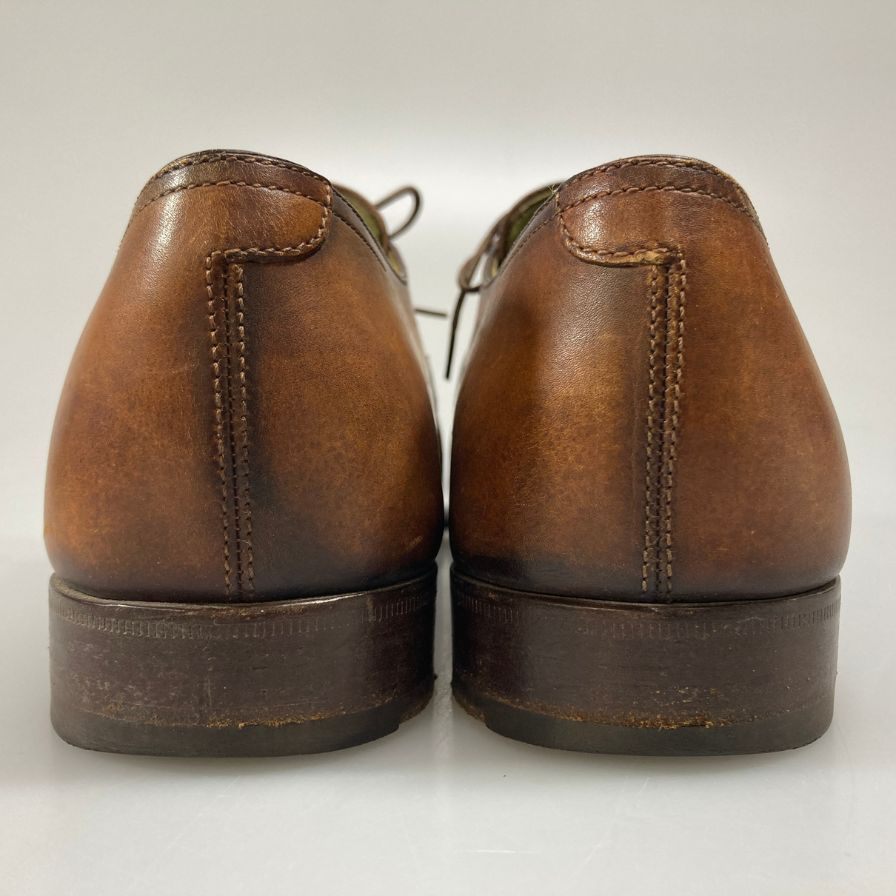 【BERLUTI】ベルルッティ レザーシューズ スクエアトゥ メンズ サイズ6相当 ブラウン系