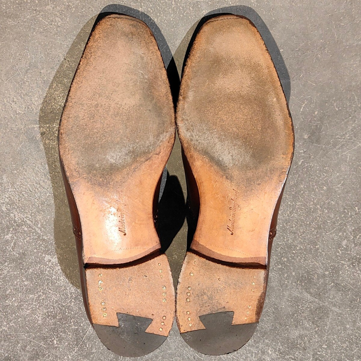 美品【EDWARD GREEN】エドワードグリーン アスキス セミブローグ カーフ ダークオークアンティーク サイズ UK6E 808ラスト