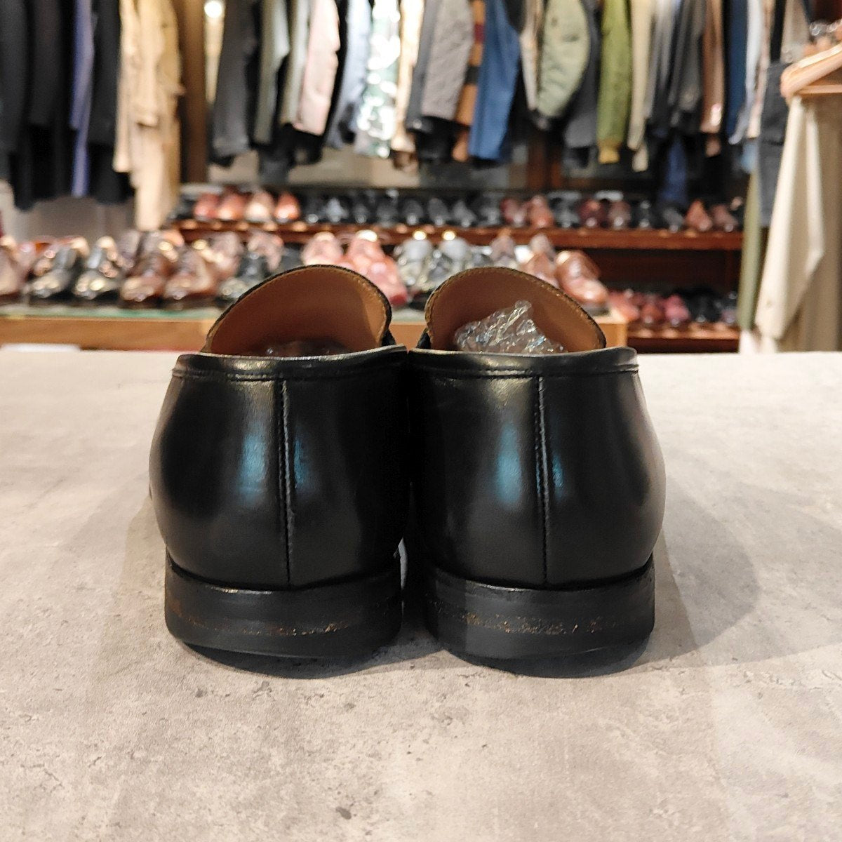 【Crockett&Jones】クロケット&ジョーンズ ボストン2 ローファー カーフ ブラック サイズUK7.5E 376ラスト 参考定価￥143,000-