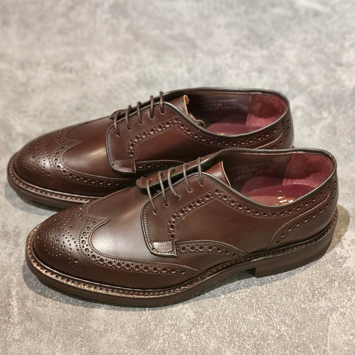 希少 新品未使用【JOSEPH CHEANEY】ジョセフチーニー HEYFORDⅡウイングチップ コードバン バーガンディ サイズUK7.5