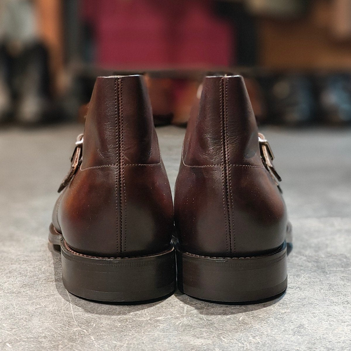 試着程度【JOHN LOBB】ジョンロブ ウィリアム2 ブーツ ミスティカーフ ダークブラウン サイズUK6.5E 9795Rラスト