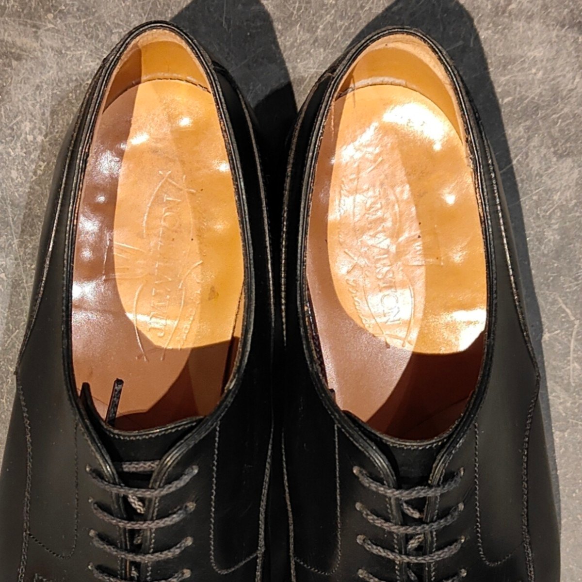 美品 【J.M.WESTON】ジェイエムウエストン 641 ゴルフ Uチップ ボックスカーフ ブラック サイズ UK6E 31ラスト 参考定価￥187,000-