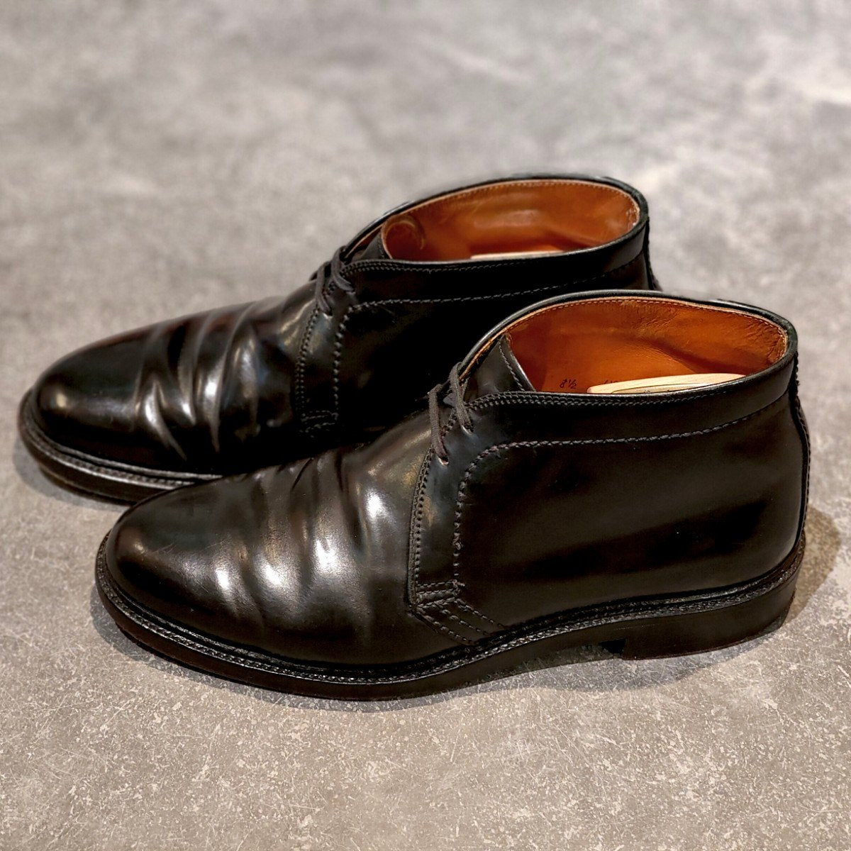 美品【ALDEN】オールデン チャッカブーツ 1340 コードバン ブラック サイズUS8.5D バリーラスト 参考定価￥225,500-