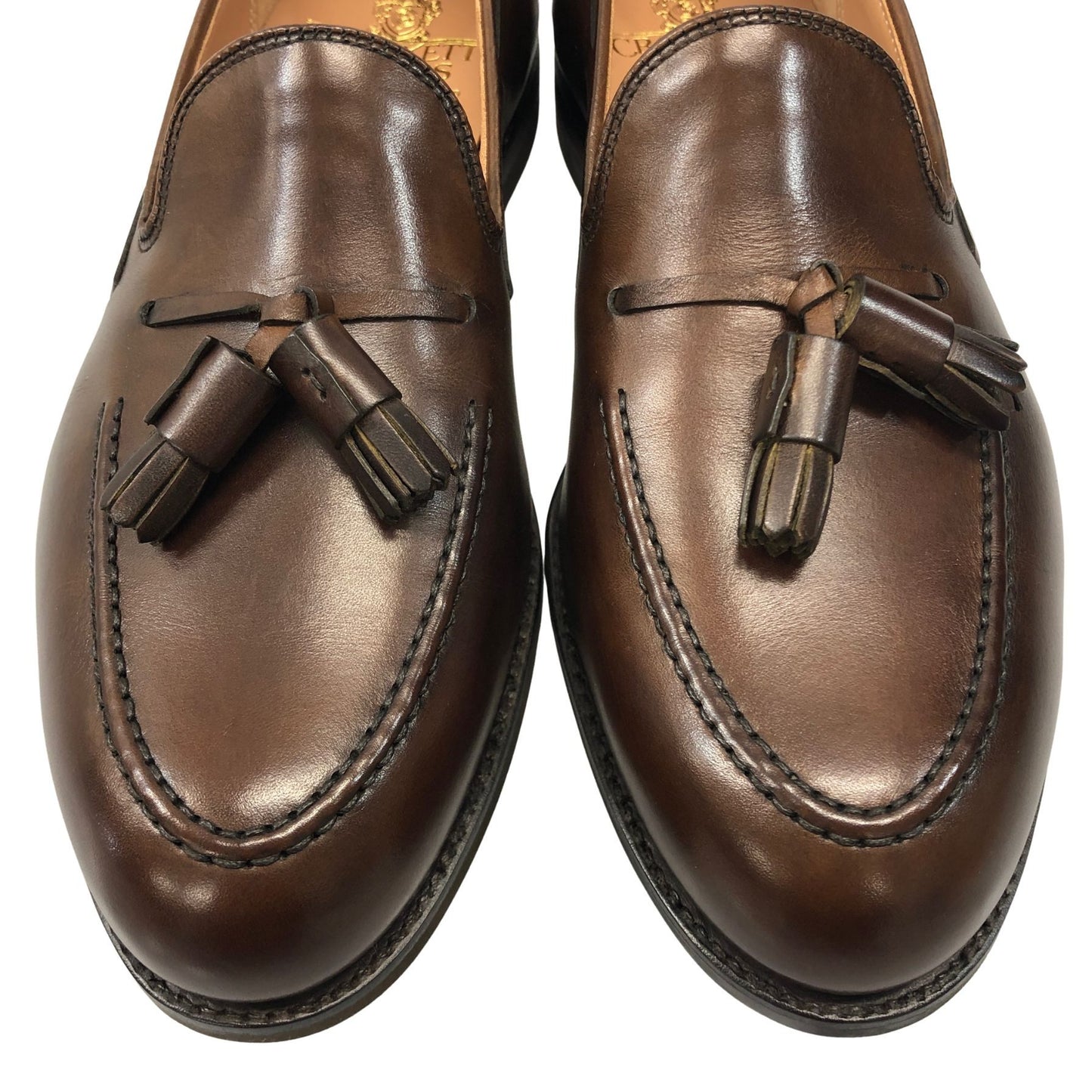 【CROCKETT&JONES】クロケット&ジョーンズ  ローファー カーフ ブラウン（茶系） サイズ 5E ラスト
