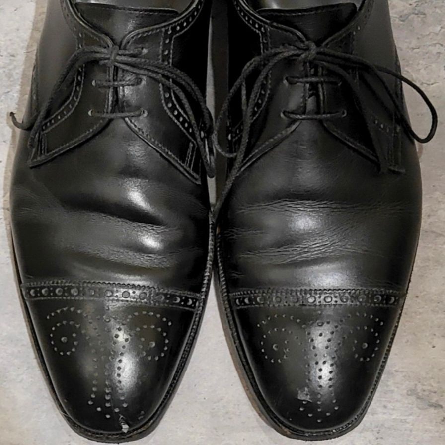 【Crockett&Jones】クロケット＆ジョーンズ セミブローグ ティエリー THIERRY Vフロント カーフ ブラック サイズUK6E