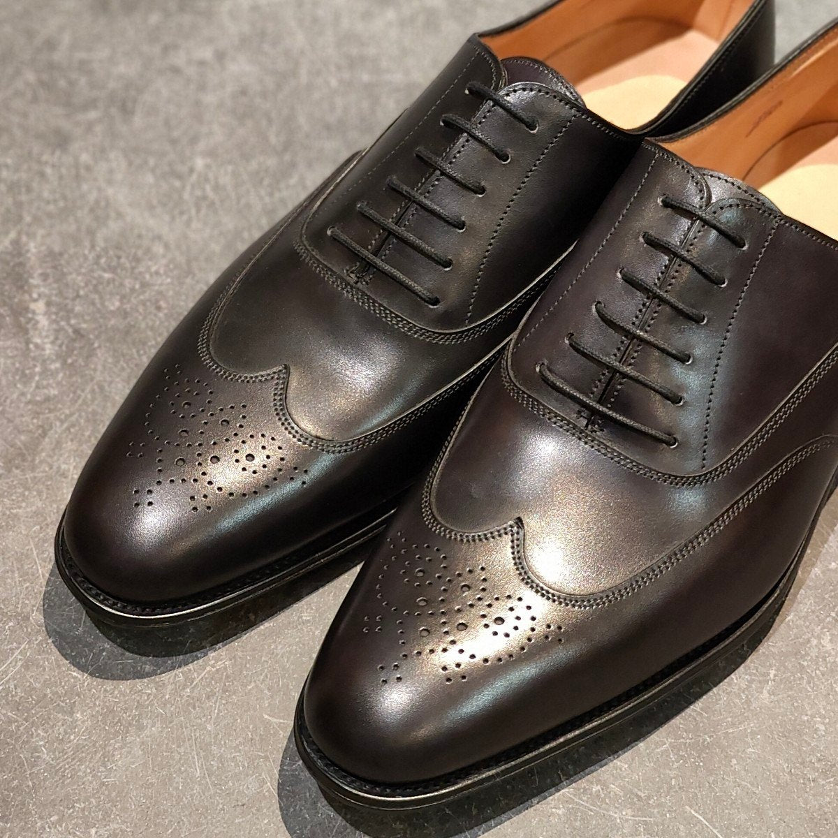 希少【HERMES】エルメス ジョンロブ製 ヘクター HECTOR フルブローグ