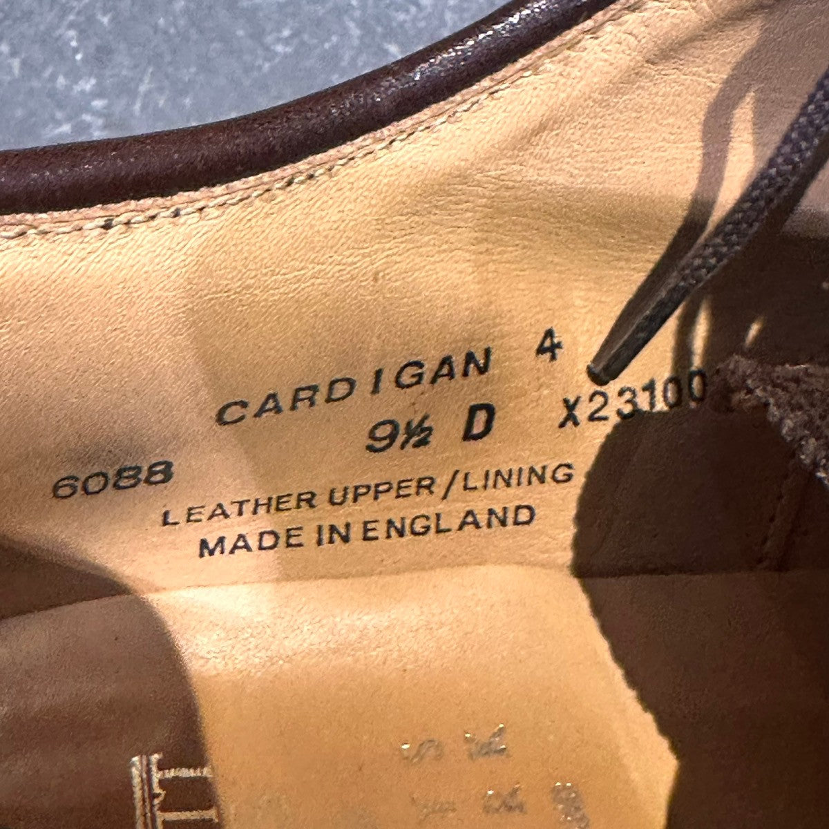 【CROCKETT&JONES】クロケット&ジョーンズ カーディガン4 ウイングチップ グレインレザー×スエード ブラウン サイズUK9.5D