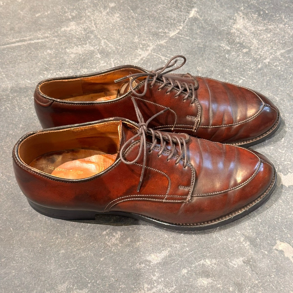 【ALDEN】オールデン 5492 MARINA DE BOURBON別注 Vチップ コードバン ダークバーガンディ サイズUS7.5D モディファイドラスト