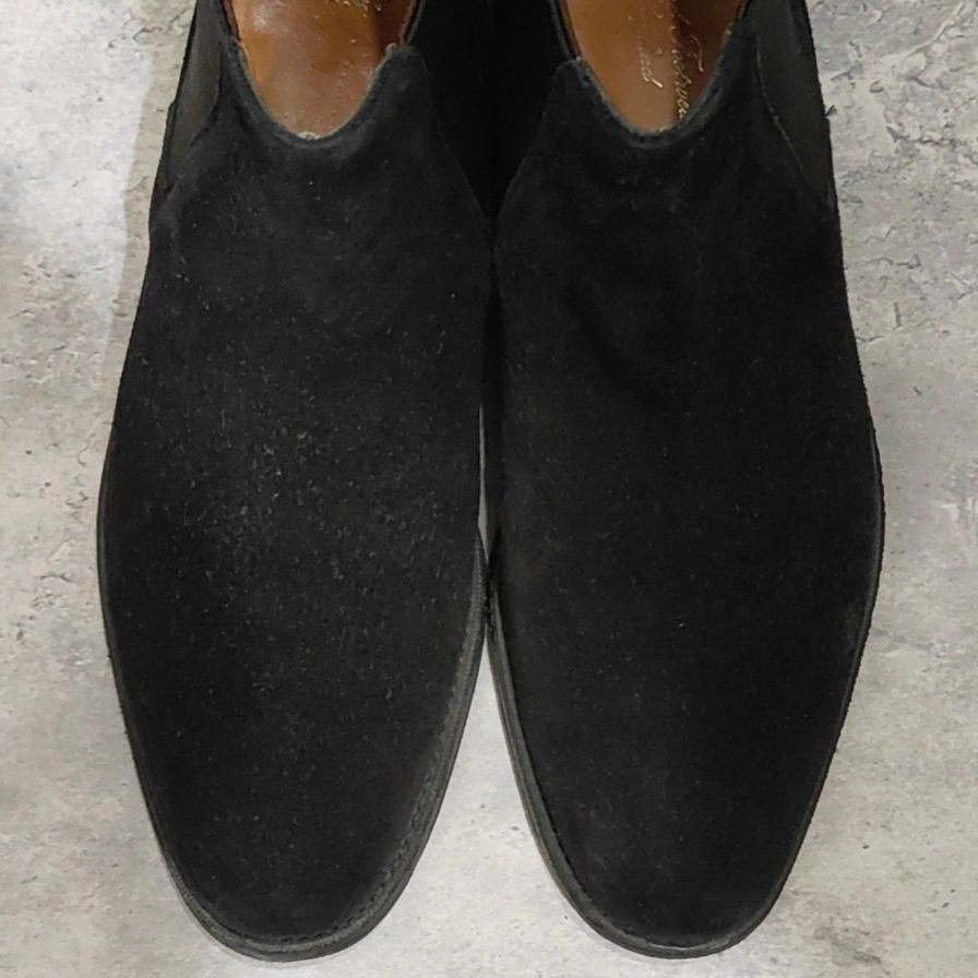 【Lloyd Footwear】ロイドフットウェア M7242BS サイドゴアブーツ スエード ブラック サイズUK7