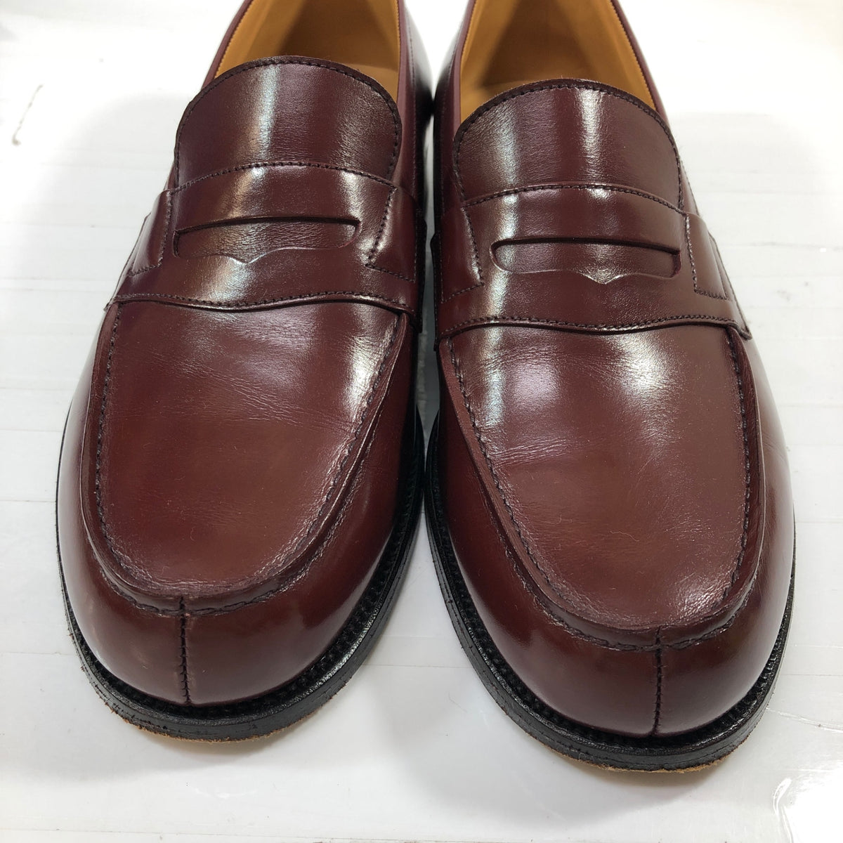 【J.M.WESTON】ジェイエムウエストン 180 レザー シグニチャーローファー ブラウン サイズ5D メンズ J.M.WESTON