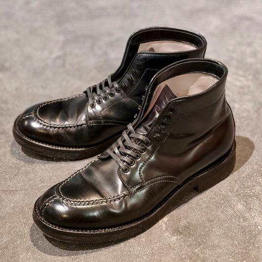 使用数回【ALDEN】オールデン 4545H R品  NST タンカーブーツ コードバン ブラック サイズUS8D ミリタリーラスト参考定価￥236,500-