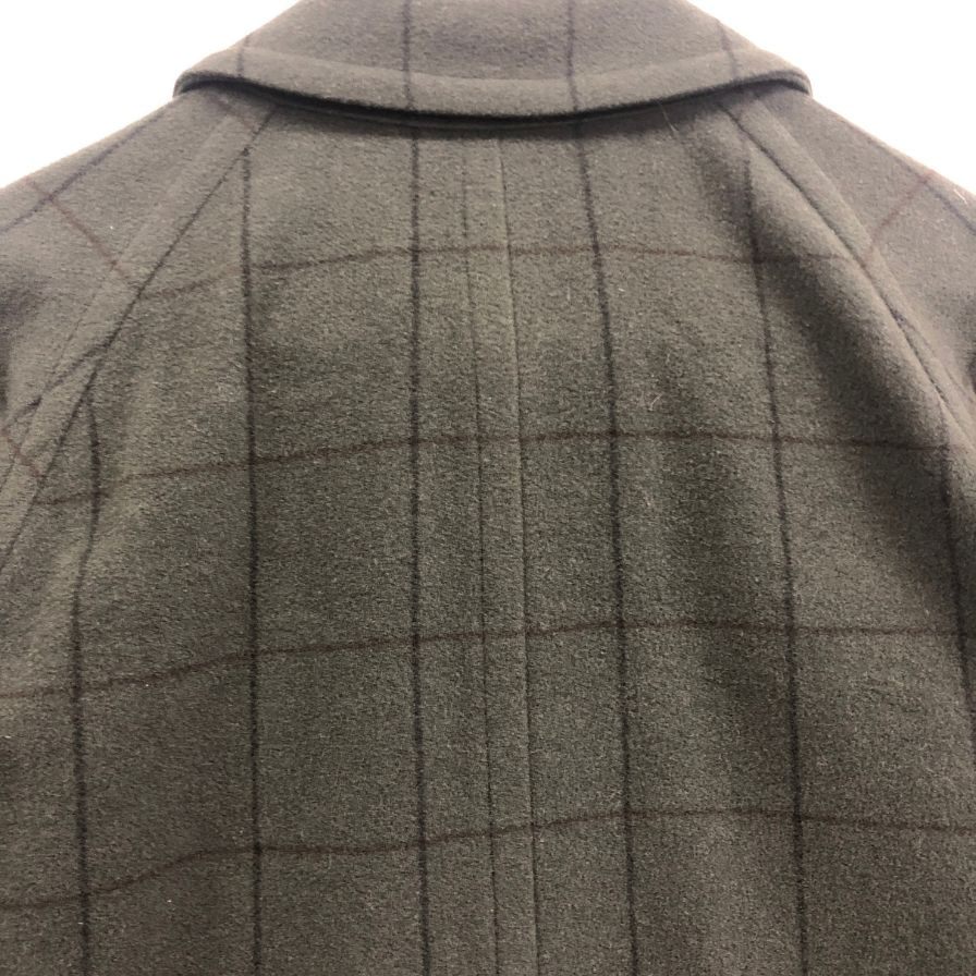 【Christian Dior MONSIEUR】クリスチャンディオールムッシュ コート 80年代 グリーン チェック メンズ サイズ S