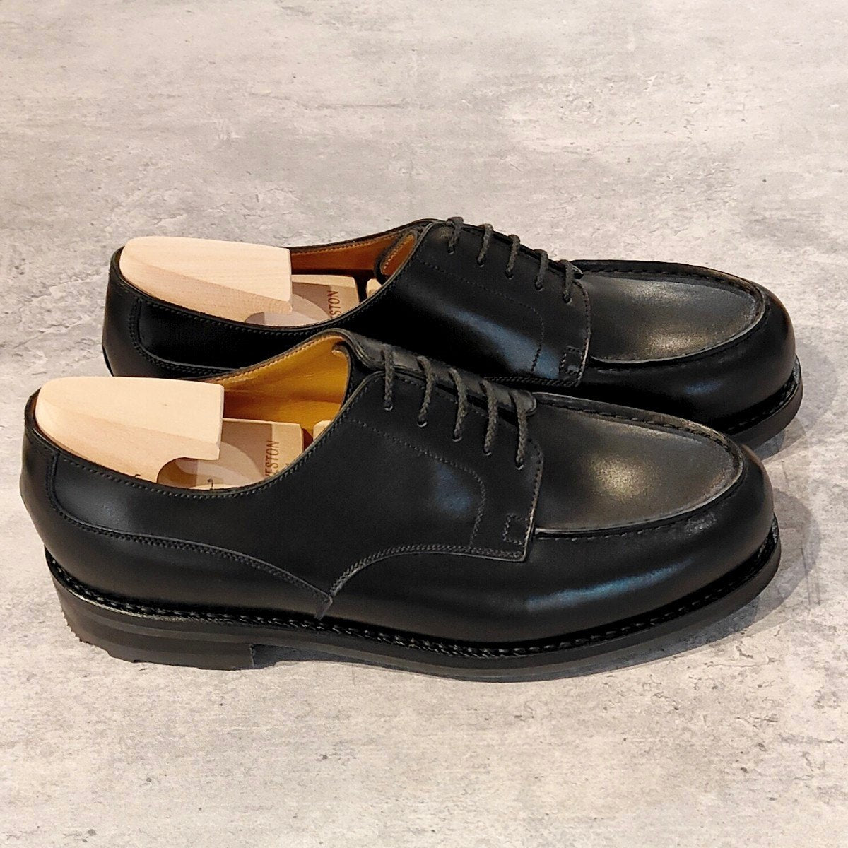 新品未使用【J.M.WESTON】ジェイエムウエストン 641 ゴルフ Uチップ ボックスカーフ ブラック サイズ UK6.5D 31ラスト 参考定価￥187,000-