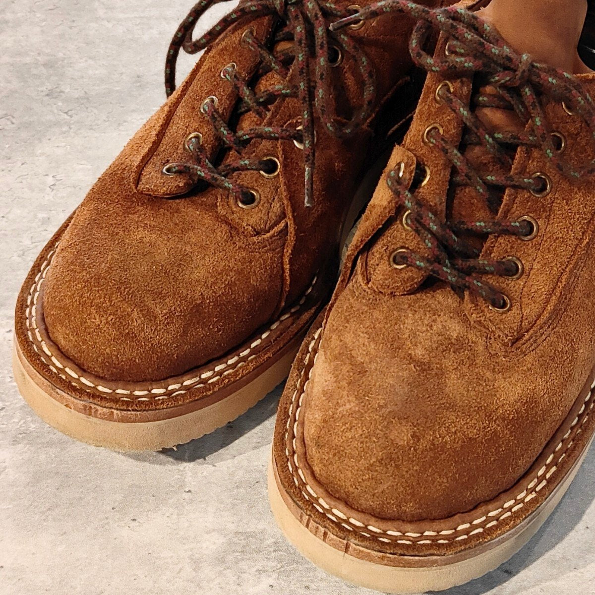 希少【WHITE'S BOOTS】ホワイツブーツ エンジニアードガーメンツニューヨーク店別注 ポールクライマー スエード ブラウン サイズUS7.5D