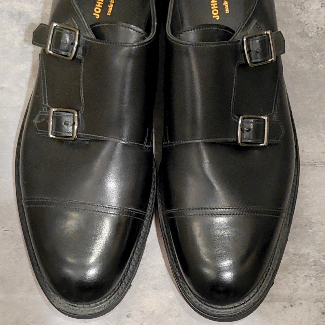 未使用品【JOHN LOBB】ジョンロブ ウィリアム ダブルモンク カーフ ブラック サイズUK7