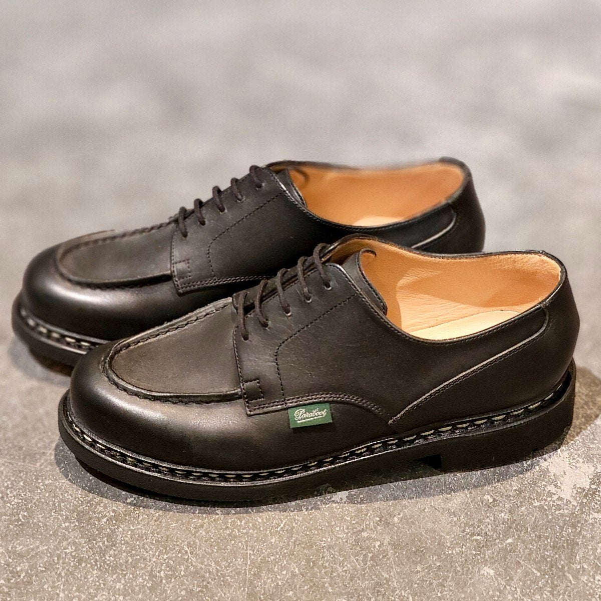 新品未使用【Paraboot】パラブーツ シャンボード Uチップ リスレザー ブラック サイズ UK6.5 参考定価￥99,000-