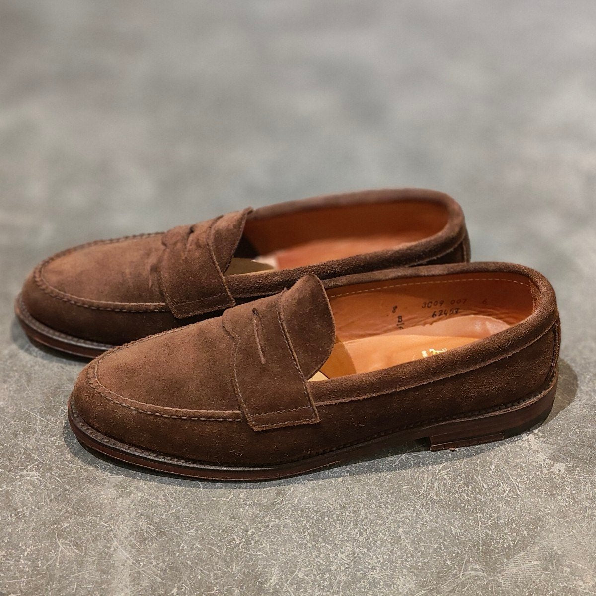 極美品 【ALDEN】オールデン 62457 ペニーローファー スエード
