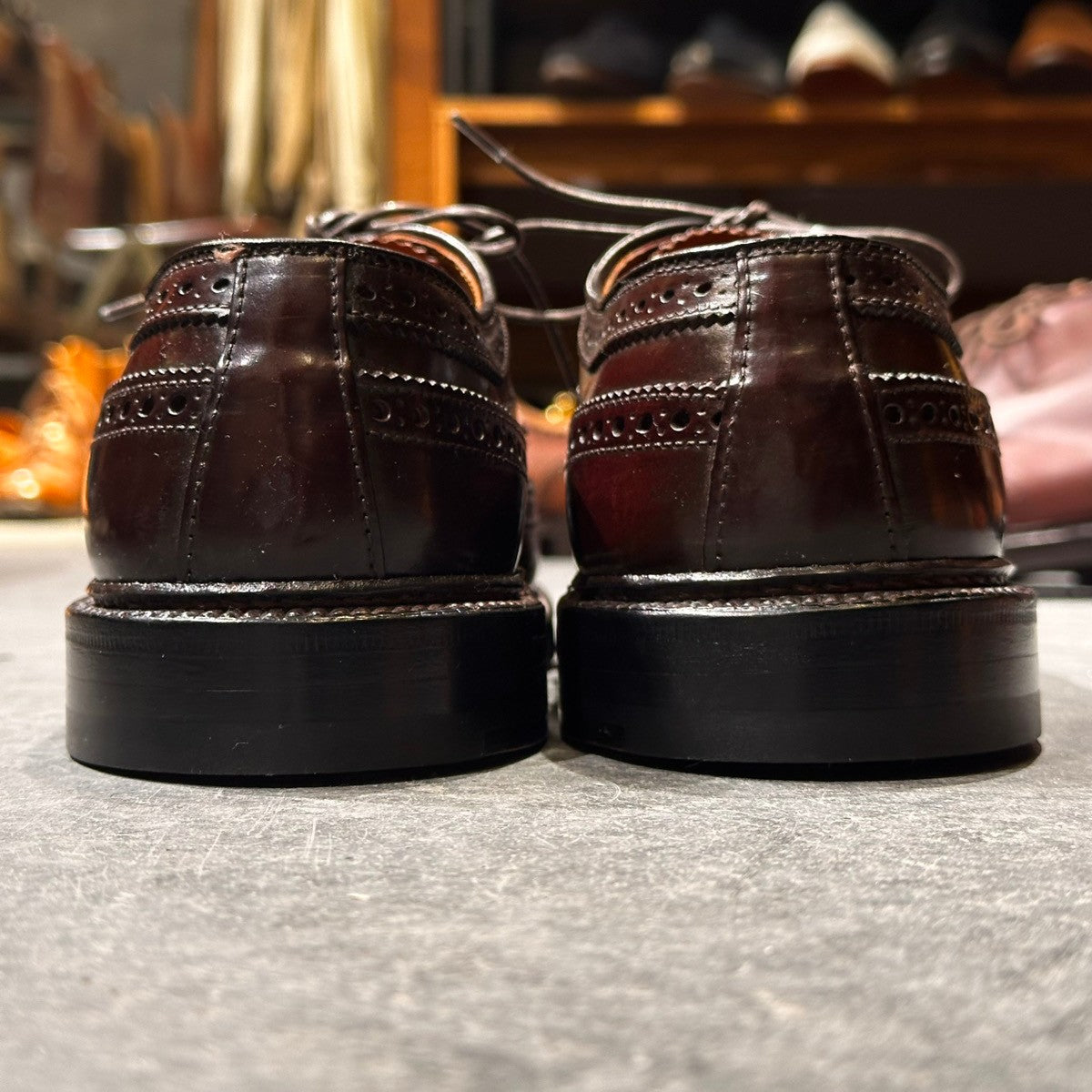 美品【ALDEN】オールデン 975 ユナイテッドアローズ別注 LWB コードバン ダークバーガンディ サイズUS6.5D バリーラスト