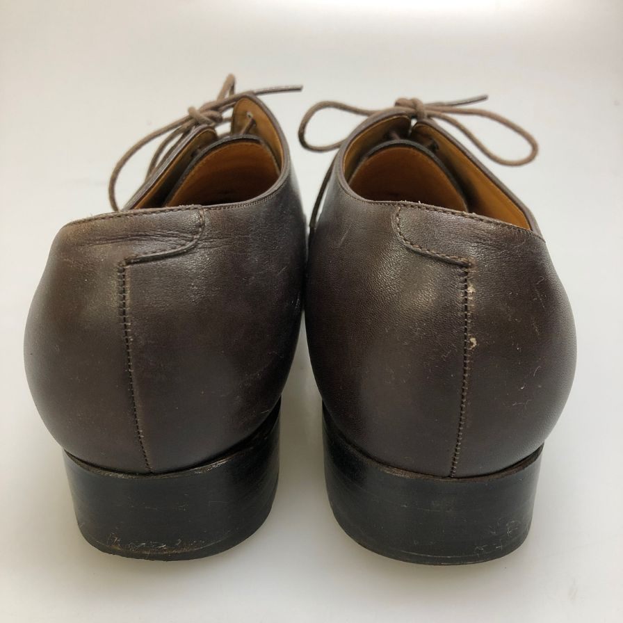 【BARNEYS NEWYORK】バーニーズ ニューヨーク レザーシューズ カーフ レザー ウィングチップ 内羽根 ブラウン メンズ サイズ7 MADISON