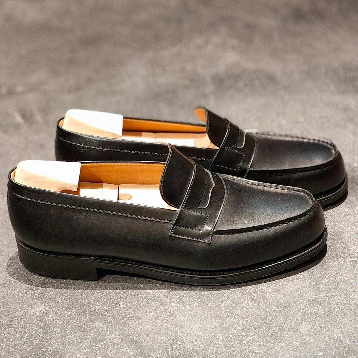 【正規品】超高級 J.M. WESTON スエードシューズ ブラック ウエストン J.M.ウエストン 7.5D【ジョッパーブーツ/722/黒】 | 高級中古